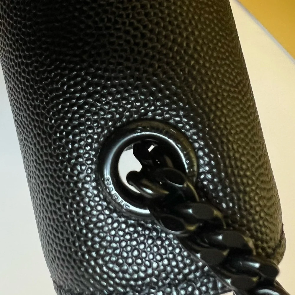 YSL Kate Medium Chain Bag Black-on-Black | Saint Laurent Crossbody | Tags - Picture 12 of 16